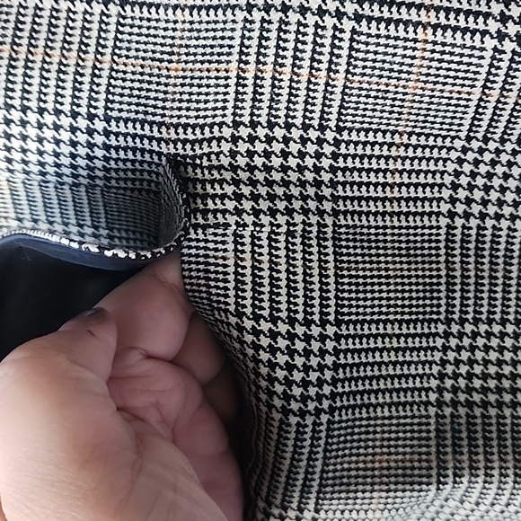 Vintage Anne Klein II Check Classic Boyfriend Style Blazer Jacket - Picture 4 of 8